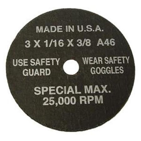 S&G TOOL AID CORPORATION SG Tool Aid SGT94860 Cutoff Wheel - 3 X .0625 X .375 Inch - 5PK SGT94860